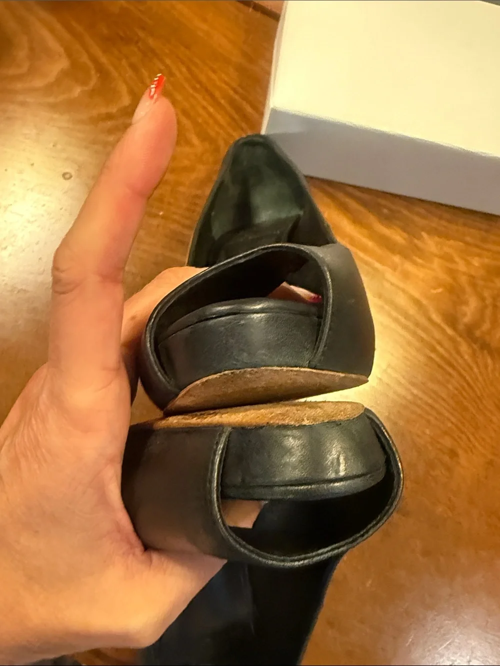 Tory Burch Black Leather Cantrelle Peep Toe Platform Pumps Size 8.5 $328